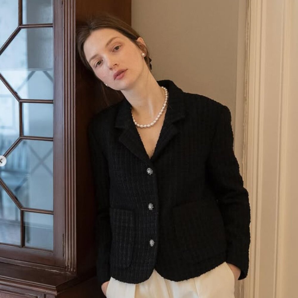 ELBORN KOREA  - Juliette tweed jacket Size 36